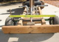 wooden go kart with engine