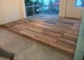 how to lay pallet flooring