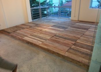 how to lay pallet flooring