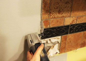 how to remove kitchen backsplash