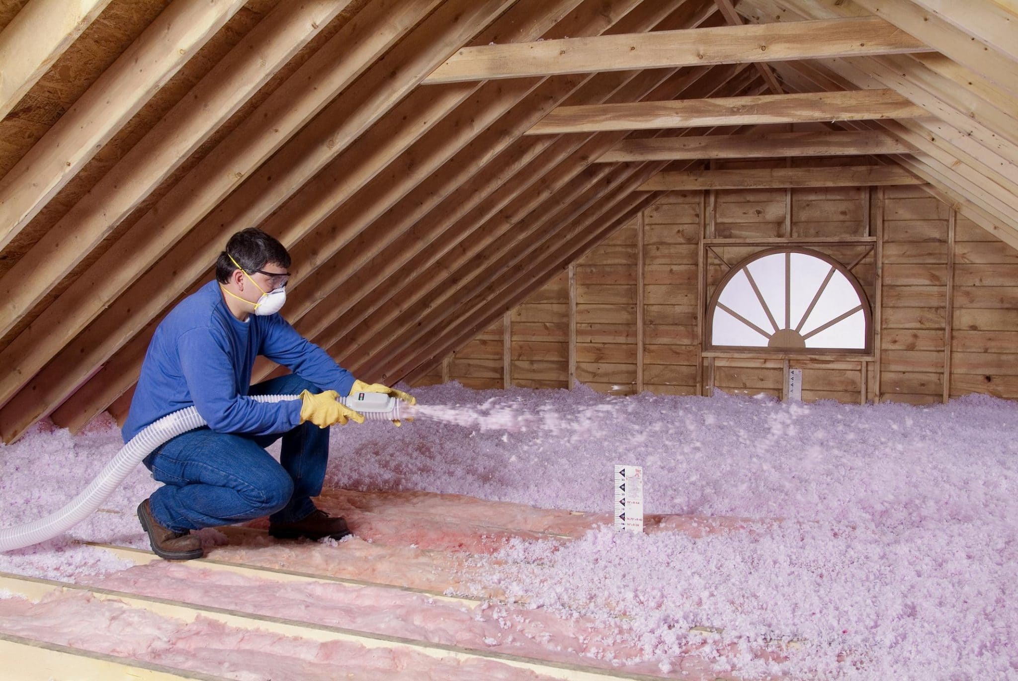 how to install insulation in attic walls