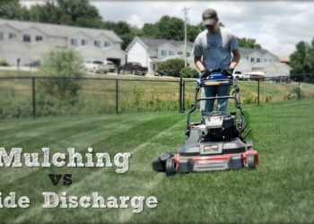mulching mower side discharge