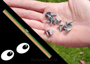 What nails do you use for roofing felt?