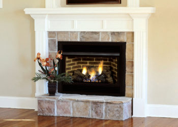 Can a gas fireplace vent sideways?
