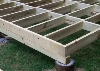 building a floor frame for a shed