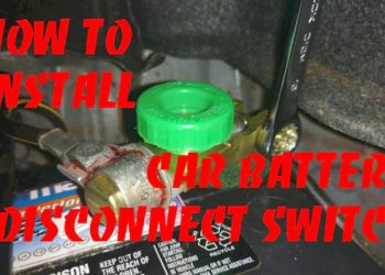 how to install a car battery disconnect switch