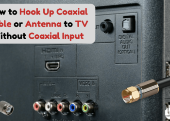 How do you hook up an indoor antenna to an HDTV?