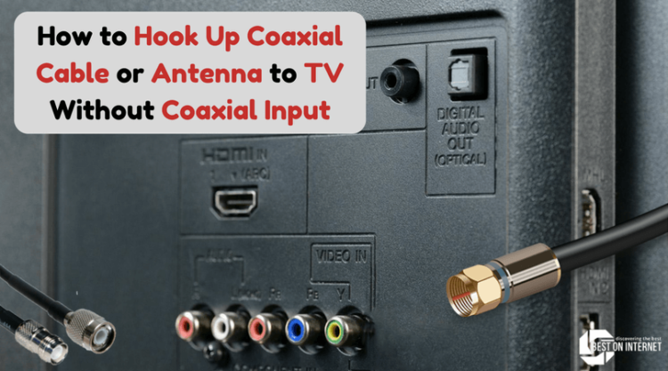 How do you hook up an indoor antenna to an HDTV?