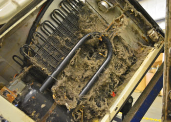 fridge condenser coils not hot