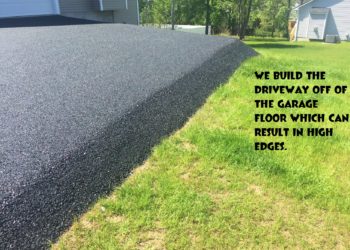 How do I fix the edges of my asphalt driveway?
