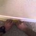 painting baseboards with carpet