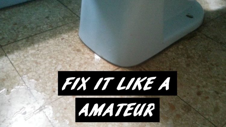 how to fix toilet leaking around base