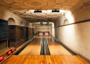 What kind of wood is used for bowling alleys?