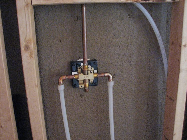 shower stall drain plumbing