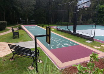 diy shuffleboard court