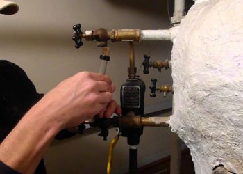 What is a sight glass on a boiler for?