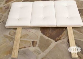 How do you make a simple wooden headboard?
