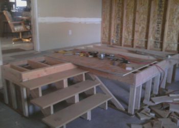 raising a garage floor for living space