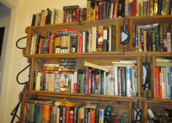 using crates as bookshelves