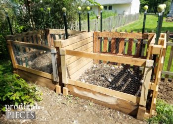 wood pallet compost bin