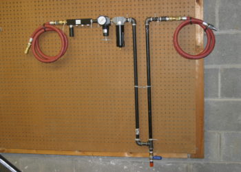 how to run air compressor lines