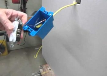 how to install a cable outlet in an existing wall