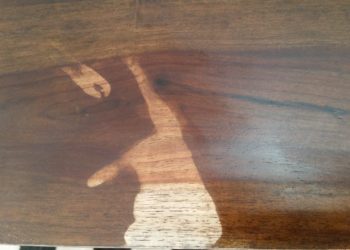 acetone on wood