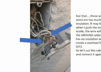 electrical outlet reset button keeps popping out