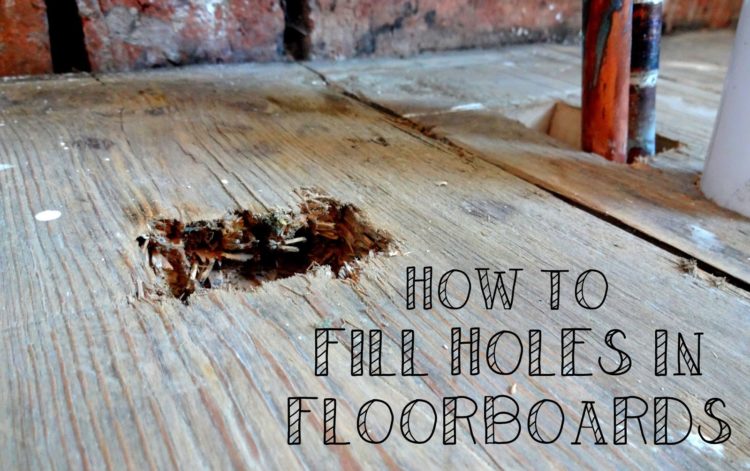 how to fill holes in wood floor
