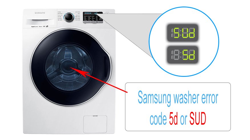 What does 5d mean on my Kenmore washer?