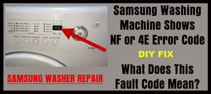 What does SC mean on my Samsung washing machine?