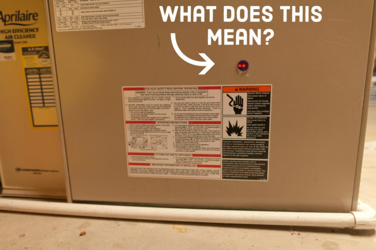 What Does A Red Blinking Light On A Trane Furnace Mean 