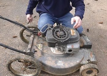 how to change pull cord on lawn mower