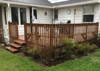 solid stain application