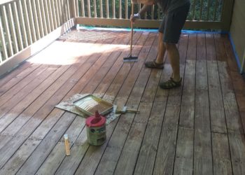 how long does a deck take to dry after staining