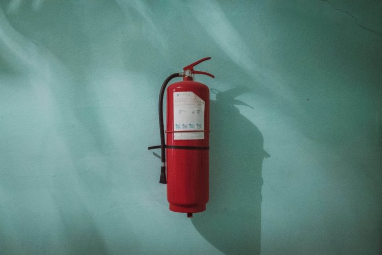 how to clean up fire extinguisher