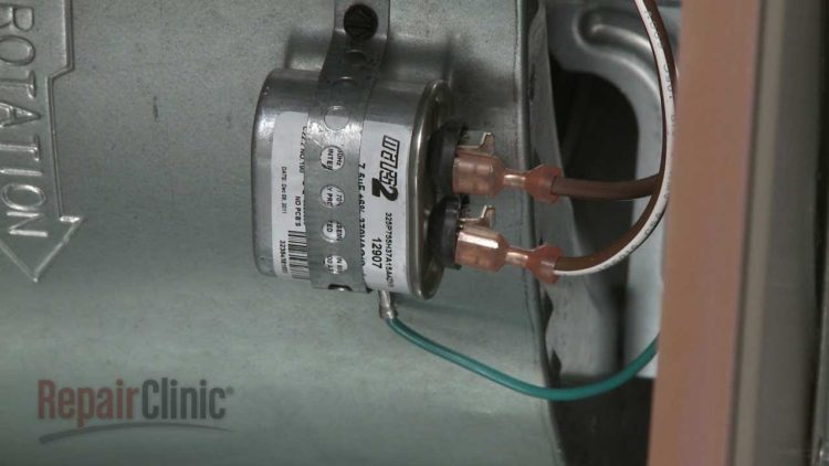 where is the run capacitor on a furnace blower motor