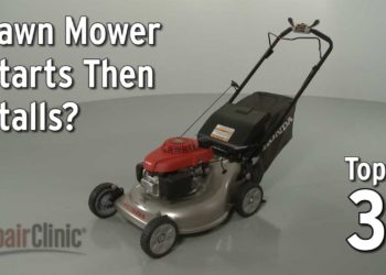 Why does my lawn mower not start after running?