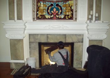 how to replace a fireplace damper