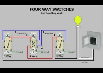 How does a 4 way switch work diagram?