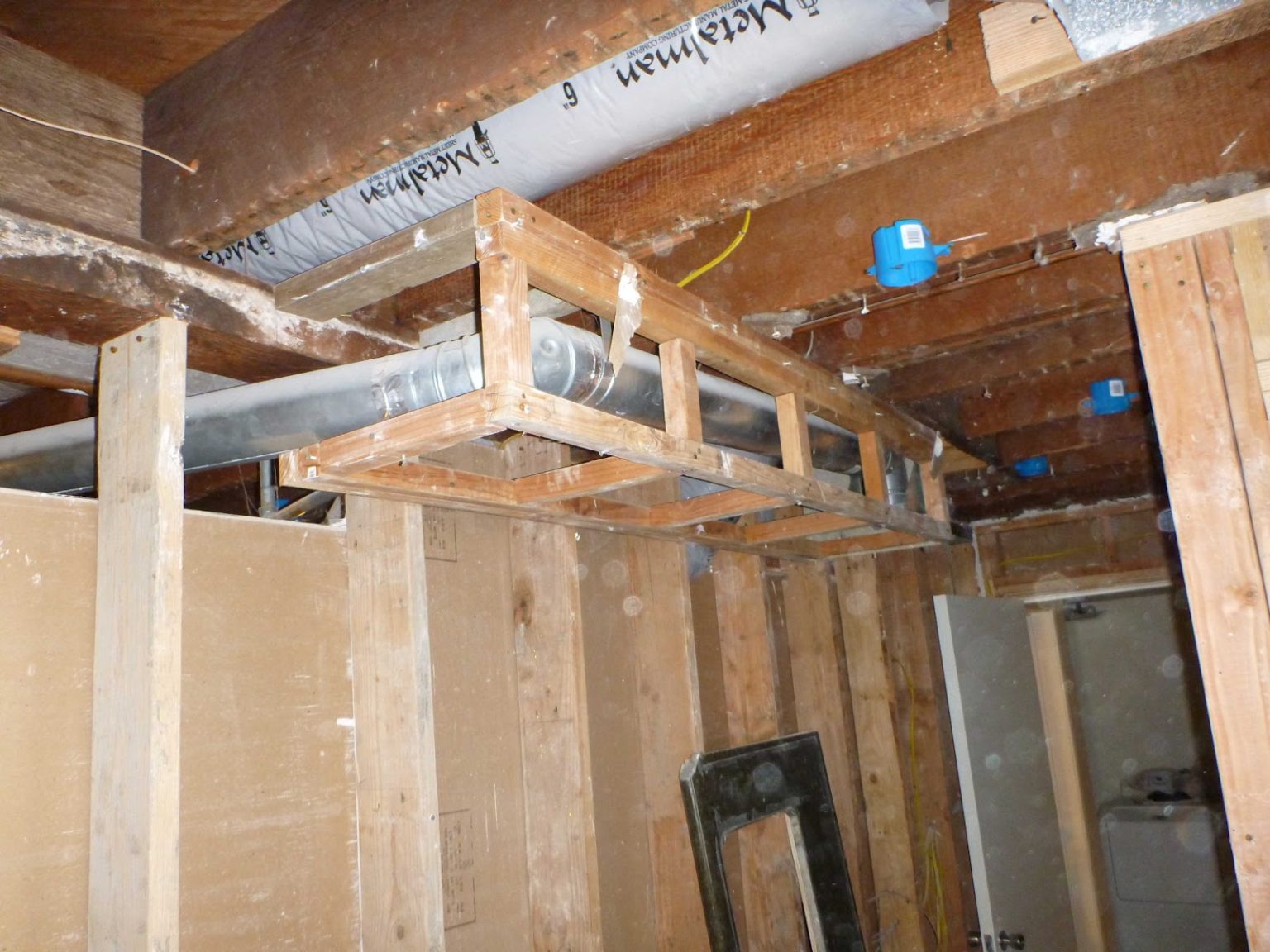 What is a ceiling soffit?