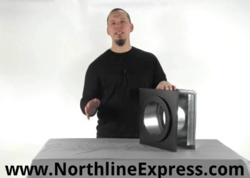 How do you install a thimble on a chimney wall?