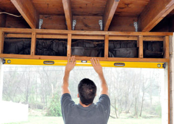 header above garage door
