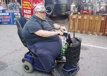 fat guy mobility scooter