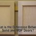 What is the difference between a solid wood door and a solid core door?