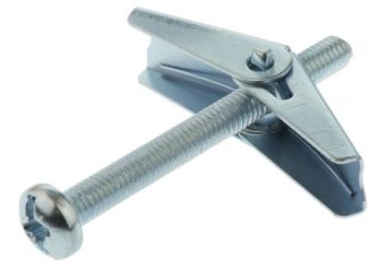 how to use spring toggle plasterboard fixings