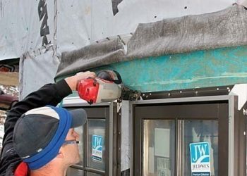 Should you nail the top flange of a window?