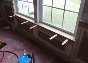 How do you cover an old window sill?