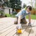 What is the fastest way to sand a deck?