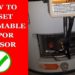 reset flammable vapor sensor lockout